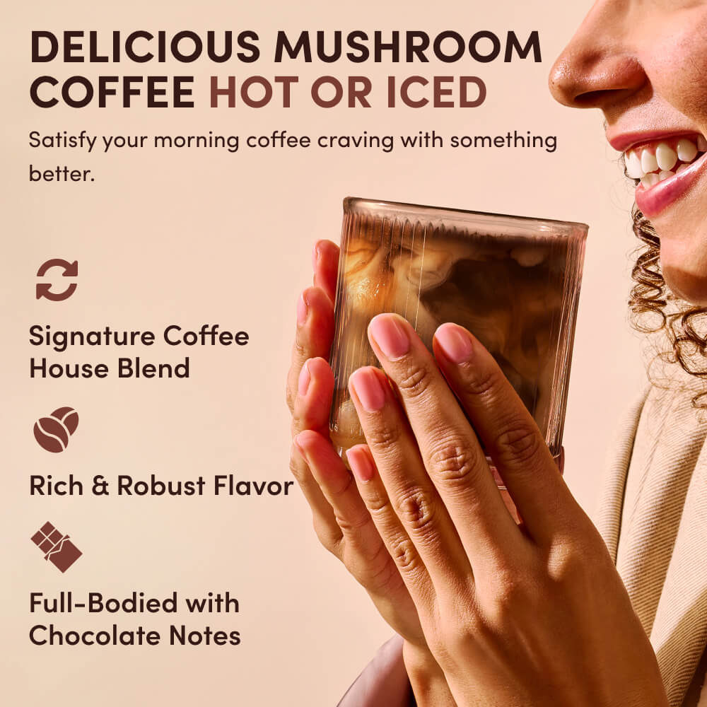Mushroom Coffee Dark Roast (30 Servings) - Morning Made Smooth
