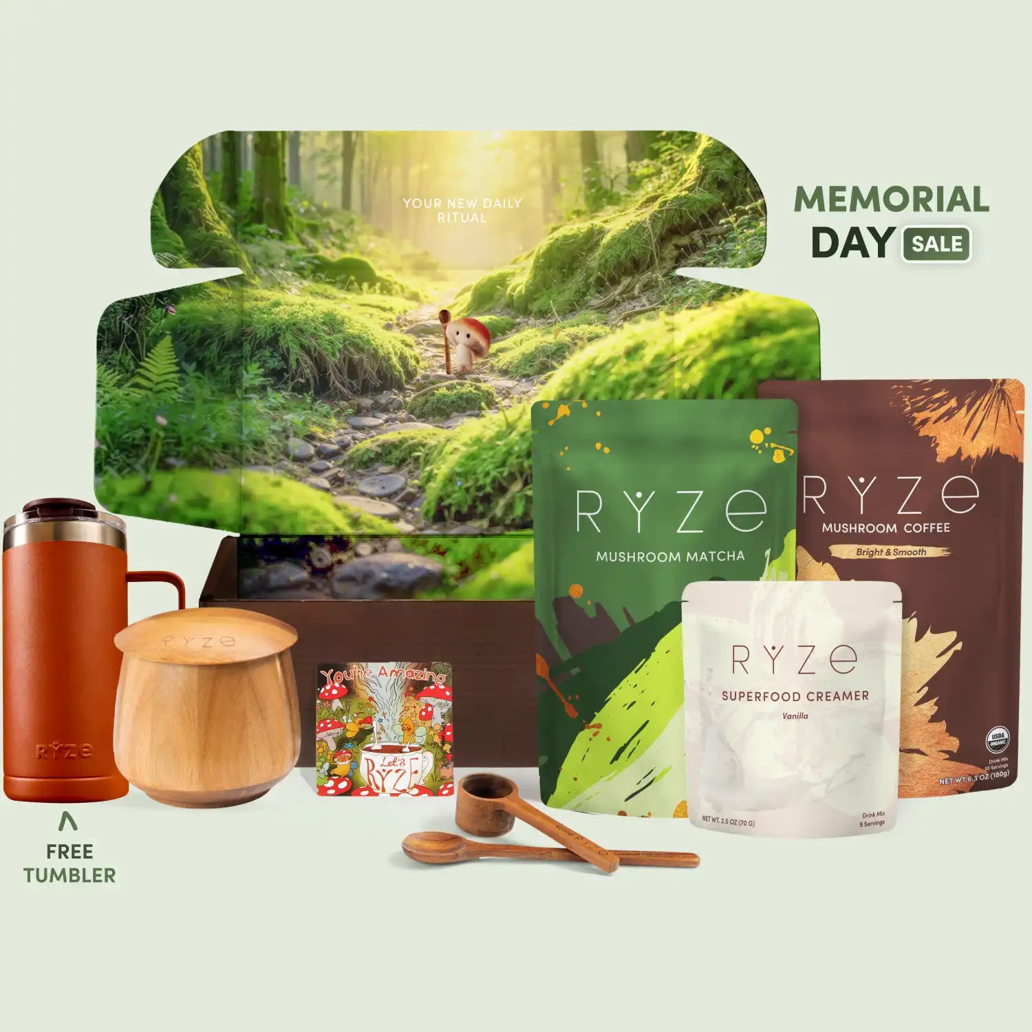 RYZE Ritual Set (Matcha + Coffee) - Coffee Meets Superfoods