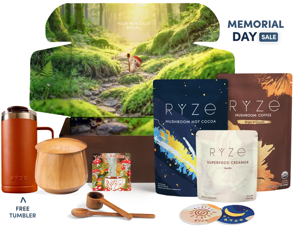 RYZE Ritual Set (Cocoa + Coffee) - Mushroom Blend Coffee