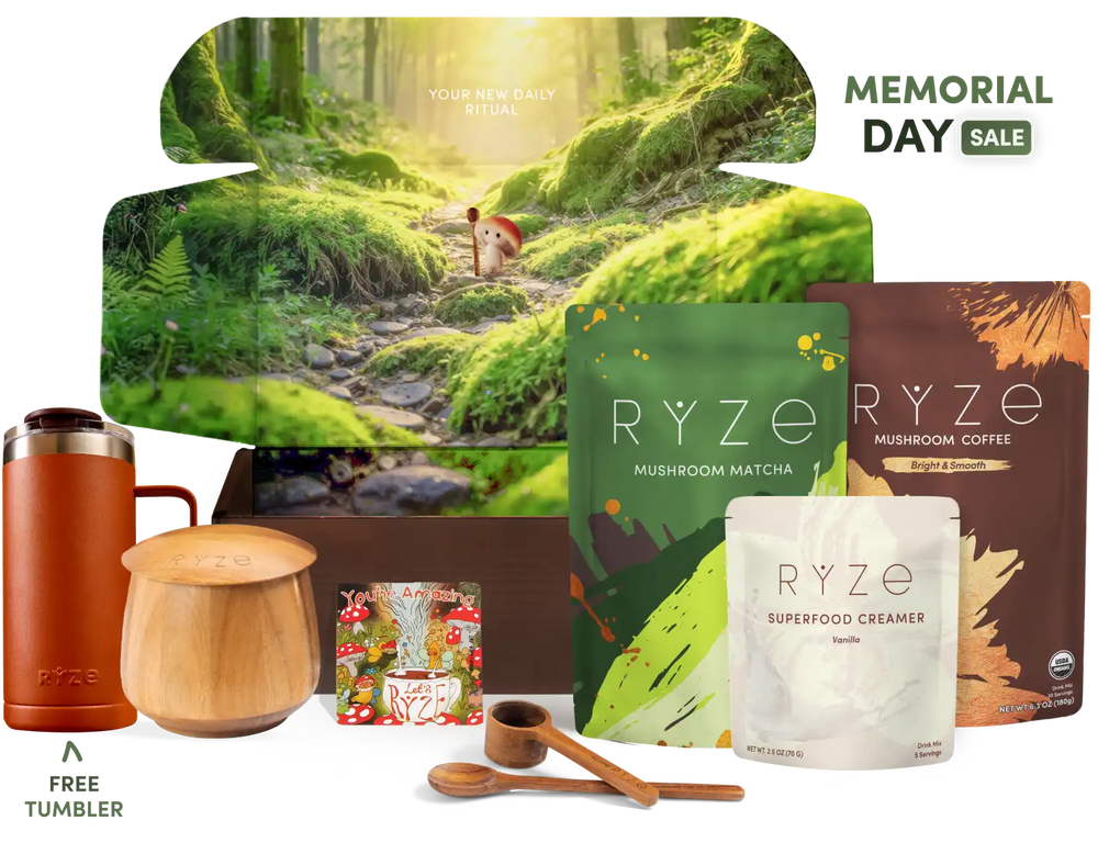 RYZE Ritual Set (Matcha + Coffee) - Coffee Meets Superfoods