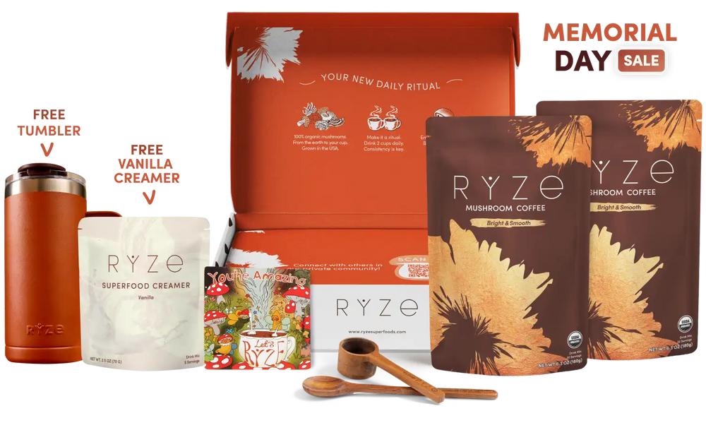 Mushroom Coffee Starter Kit (60 servings) - Start with RYZE